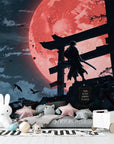 Papier Peint Japonais - Lune de Sang