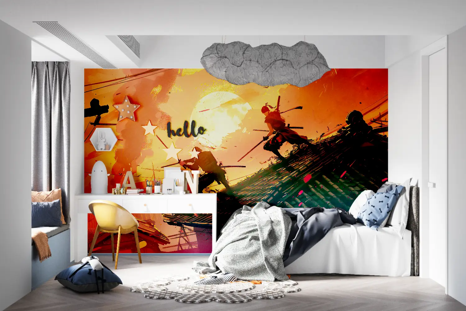 Japanese Wallpaper - Battle at Sunset