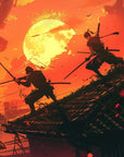Japanese Wallpaper - Battle at Sunset