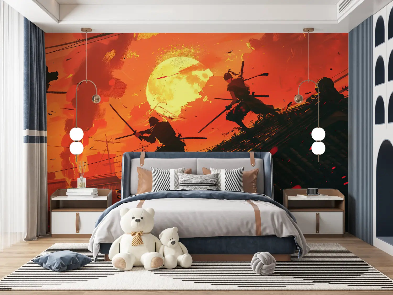 Japanese Wallpaper - Battle at Sunset