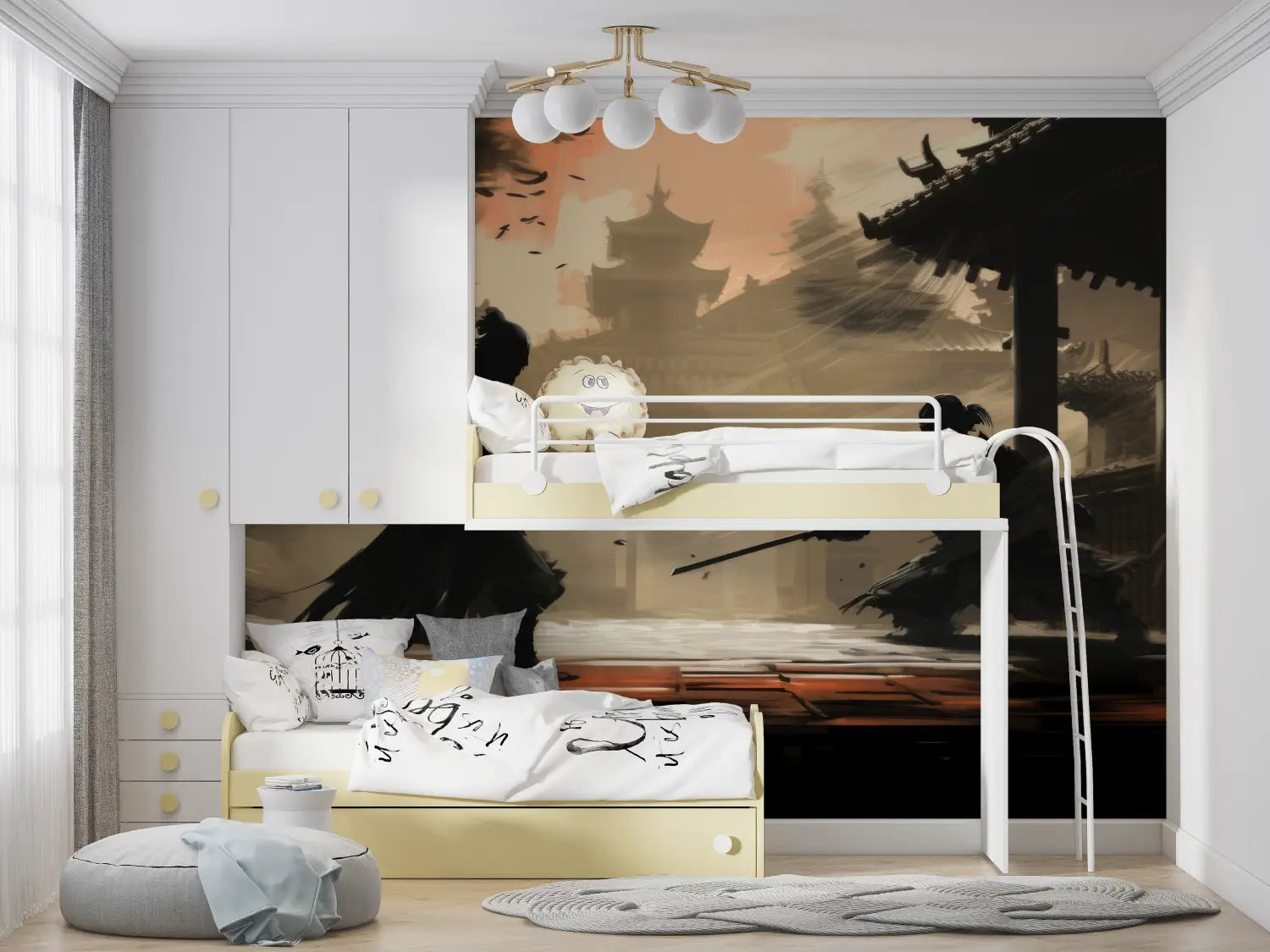 Japanese Wallpaper - Silent Duel in a Temple