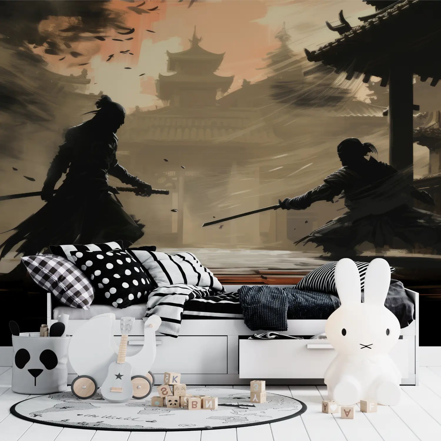 Japanese Wallpaper - Silent Duel in a Temple