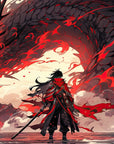 Papier Peint Fantastique - Face au Dragon Rouge
