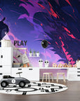 Papier Peint Fantastique - Ombre contre Dragon Violet
