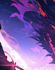 Papier Peint Fantastique - Ombre contre Dragon Violet