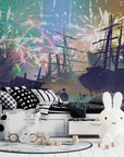 Landscape Wallpaper - Fireworks and Shipwrecks
