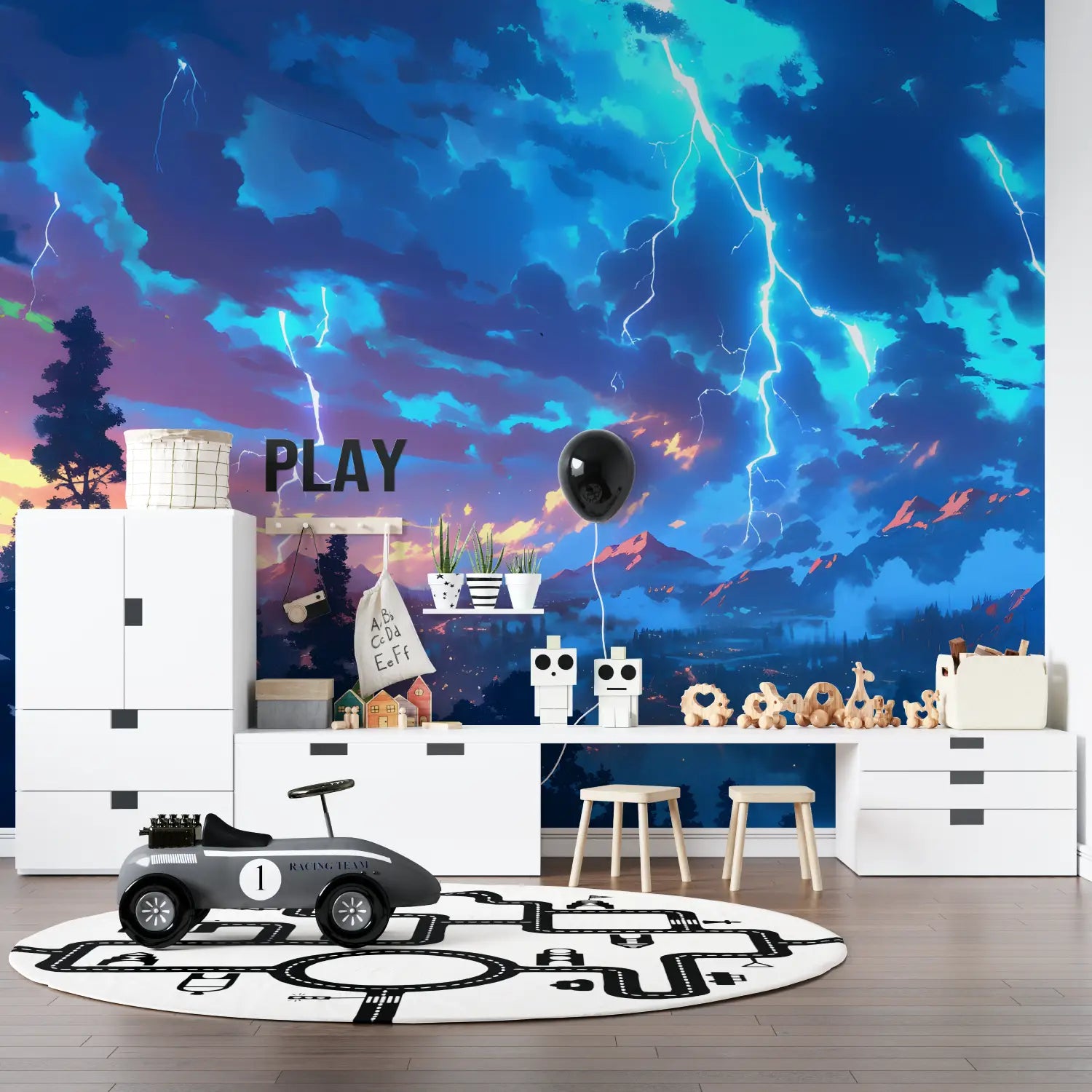 Landscape Wallpaper - Storm over the Mountains