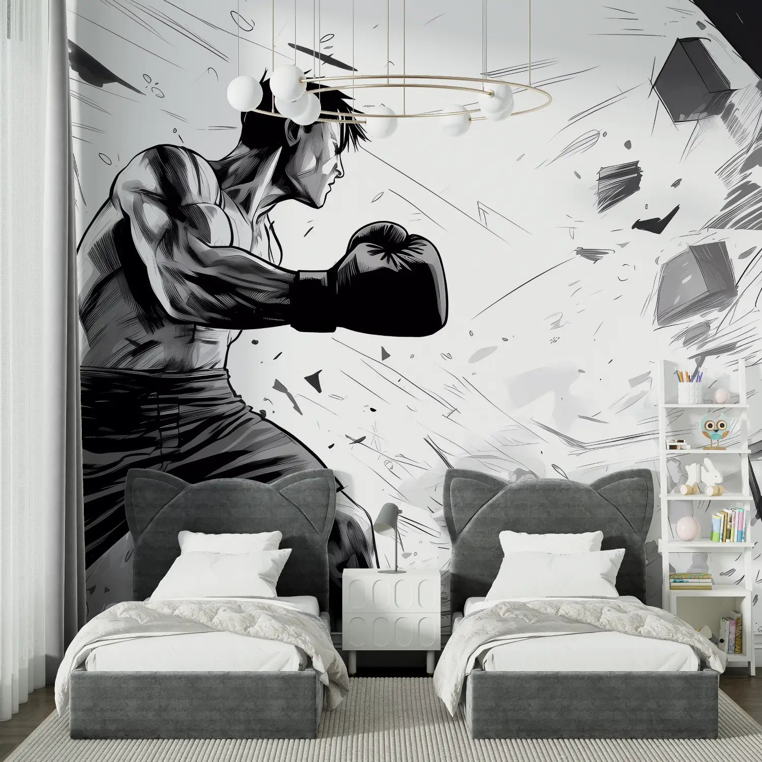 Black and White Wallpaper - Dynamic Combat