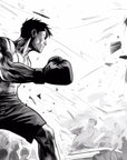 Black and White Wallpaper - Dynamic Combat