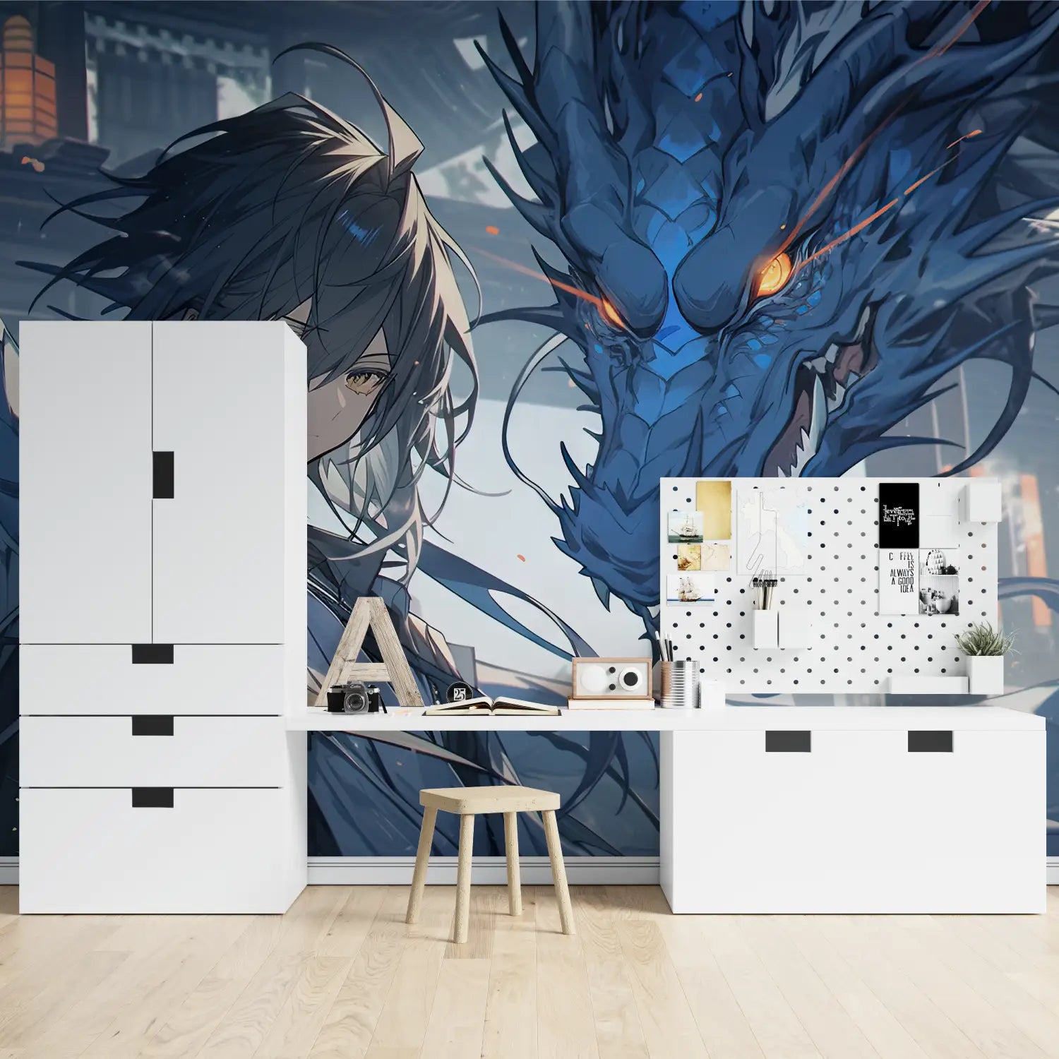 Japanese Wallpaper - Mystical Dragon