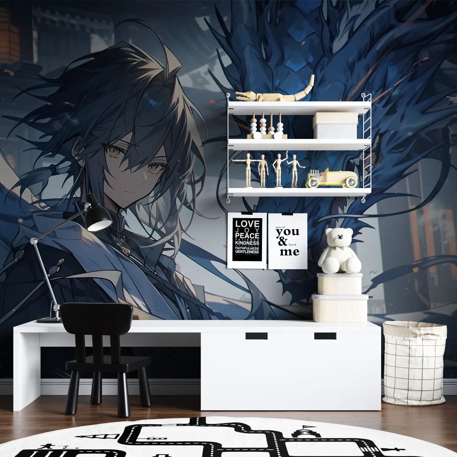 Japanese Wallpaper - Mystical Dragon