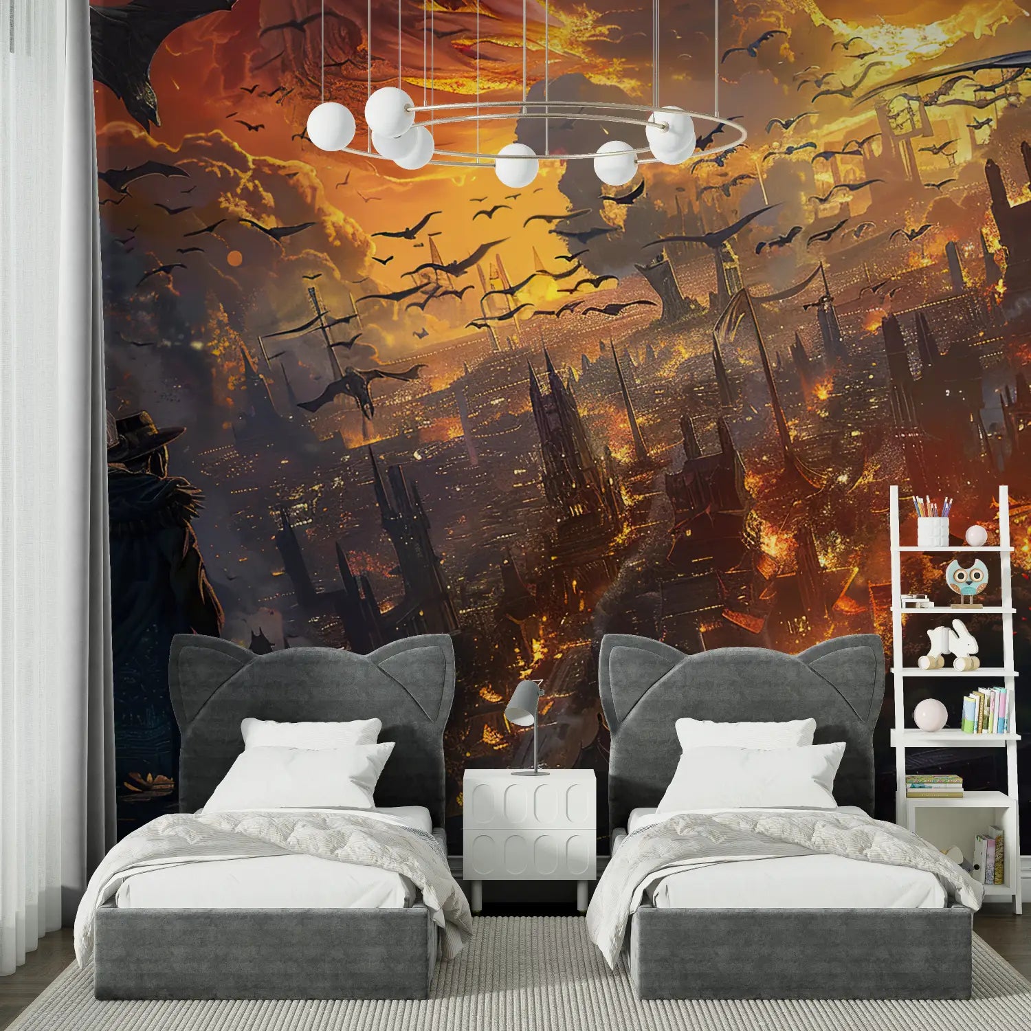 Landscape Wallpaper - City in Flames