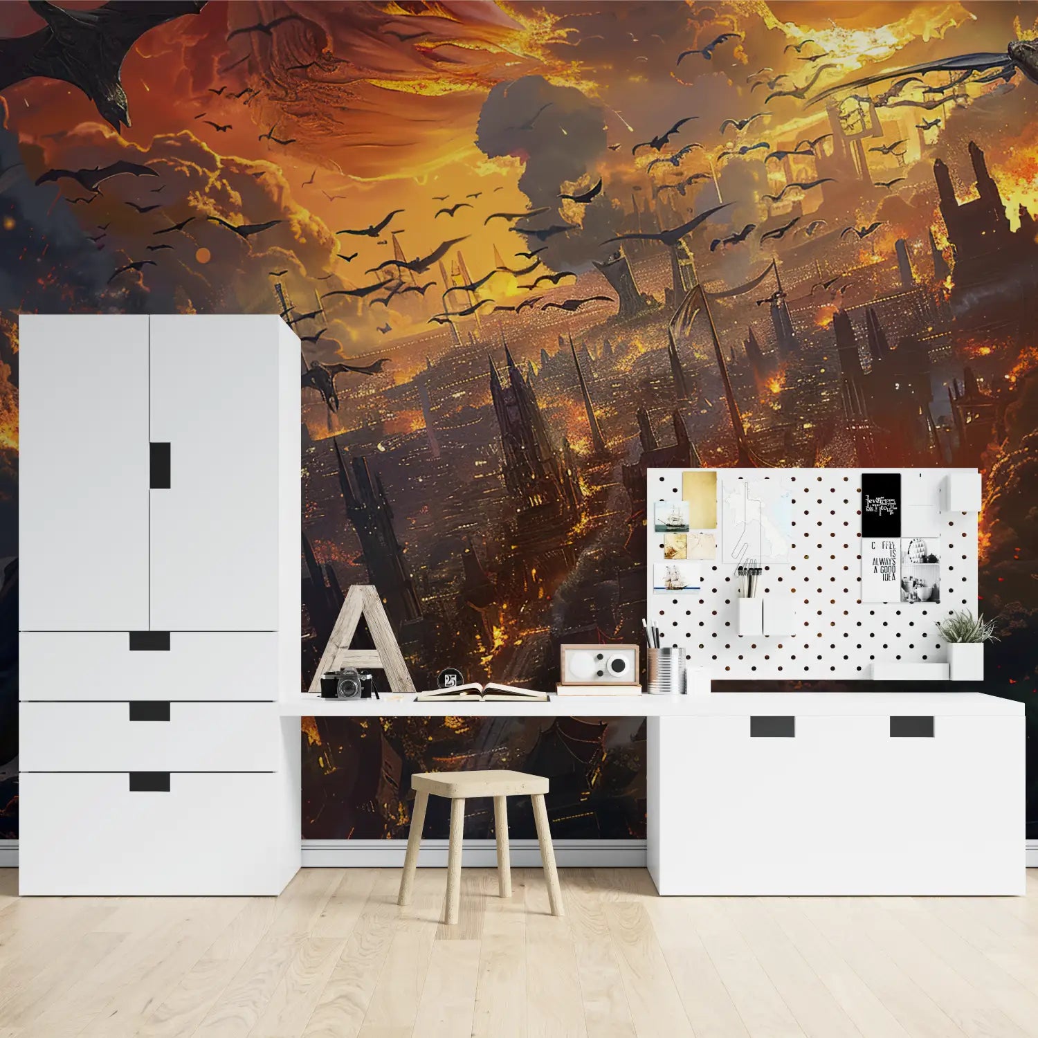 Landscape Wallpaper - City in Flames