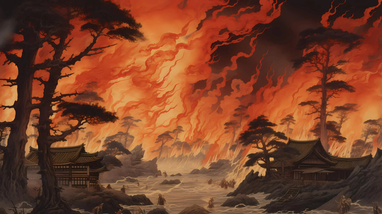 Japanese Wallpaper - Ancestral Fire