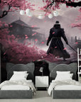 Japanese Wallpaper - Warrior under Sakura