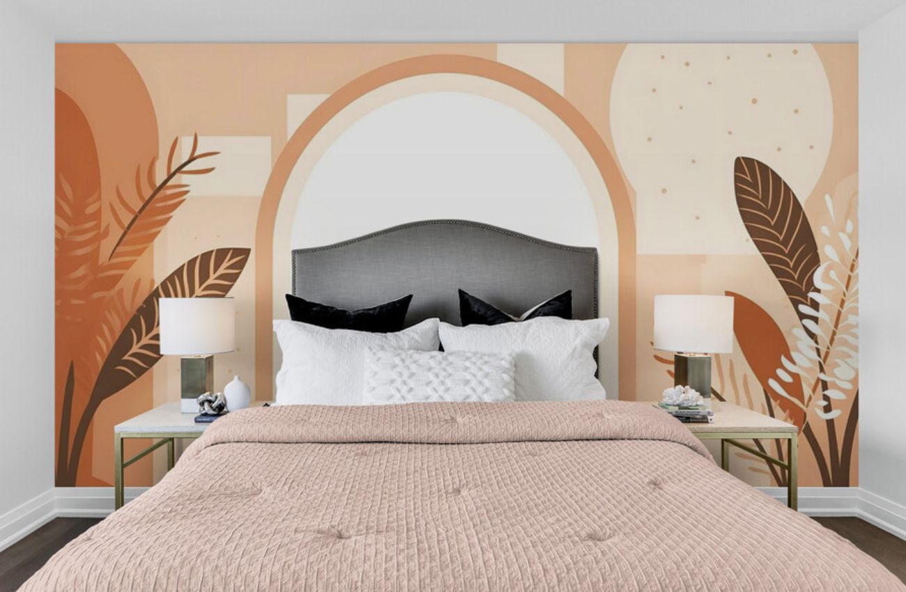 Papier Peint Art & Déco - Arche Terracotta
