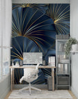 Japanese Wallpaper - Abstract and Golden Waves