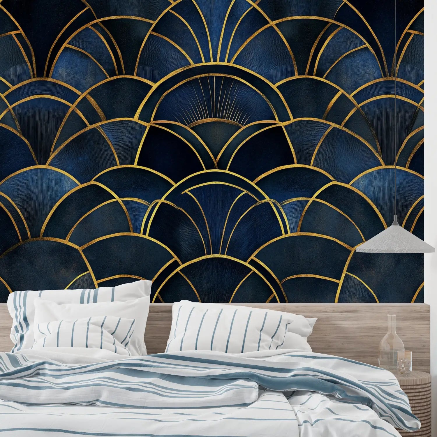 Geometric Wallpaper - Art Deco Graphic Scales