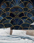 Geometric Wallpaper - Art Deco Graphic Scales