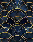 Geometric Wallpaper - Art Deco Graphic Scales