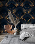 Papier Peint Art & Déco - Motif Écailles Élégant