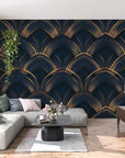 Papier Peint Art & Déco - Motif Écailles Élégant