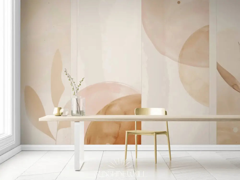 Papier Peint Art & Déco - Feuillage Pastel