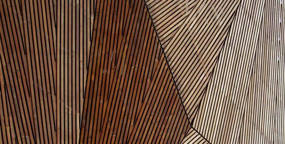 Papier Peint Art Déco - Lignes De Bois