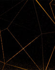 Geometric Wallpaper – Golden Polygons on Black Background