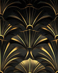 Papier Peint Art & Déco - Eventails Dorés
