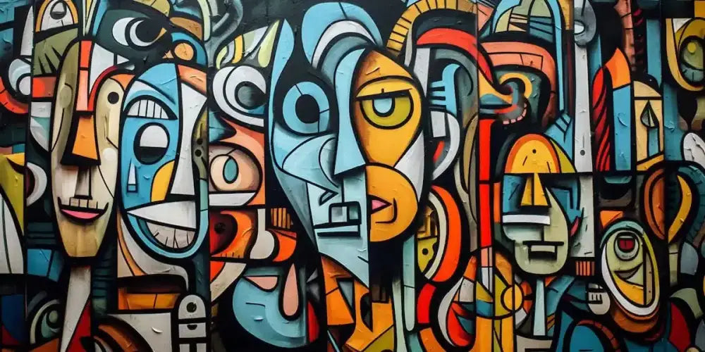 Papier Peint Art & Déco - Visage Graffiti