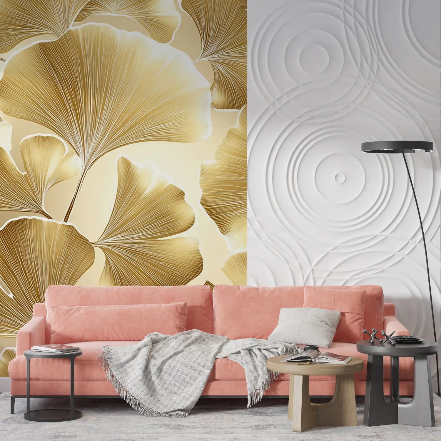 Papier Peint Art & Déco - Ginkgo Précieux