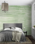 Retro Wallpaper - Green Watercolor Brush Effect