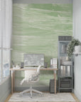 Retro Wallpaper - Green Watercolor Brush Effect
