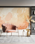 Floral Wallpaper - Amber Botanical Watercolor