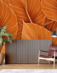 Papier Peint Feuillage - Feuilles Texturées