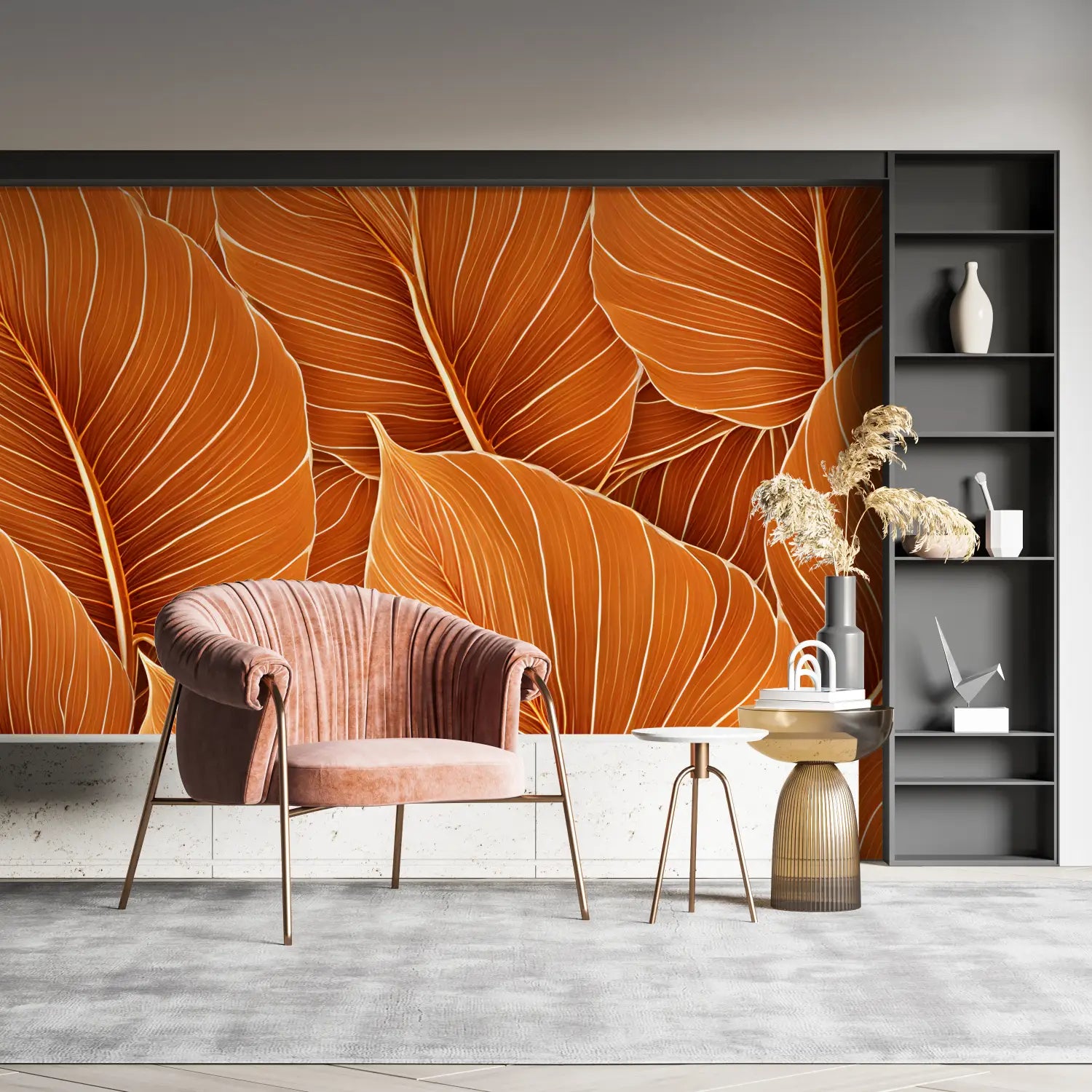 Foliage Wallpaper - Textured Leaves