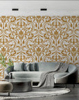 Art Deco Wallpaper – Gold Baroque Patterns on Ivory