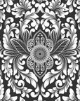 Papier Peint Baroque - Noir Et Blanc