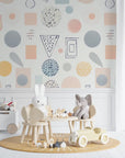 Geometric Wallpaper – Abstract Pastel Shapes