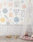 Geometric Wallpaper – Abstract Pastel Shapes