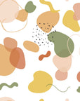Papier Peint Art & Déco – Formes Abstraites aux Teintes Douces