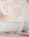 Art Deco Wallpaper – Graphic Pears and Powder Circles