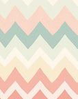 Geometric Wallpaper – Pastel Zigzag and Soft Shades