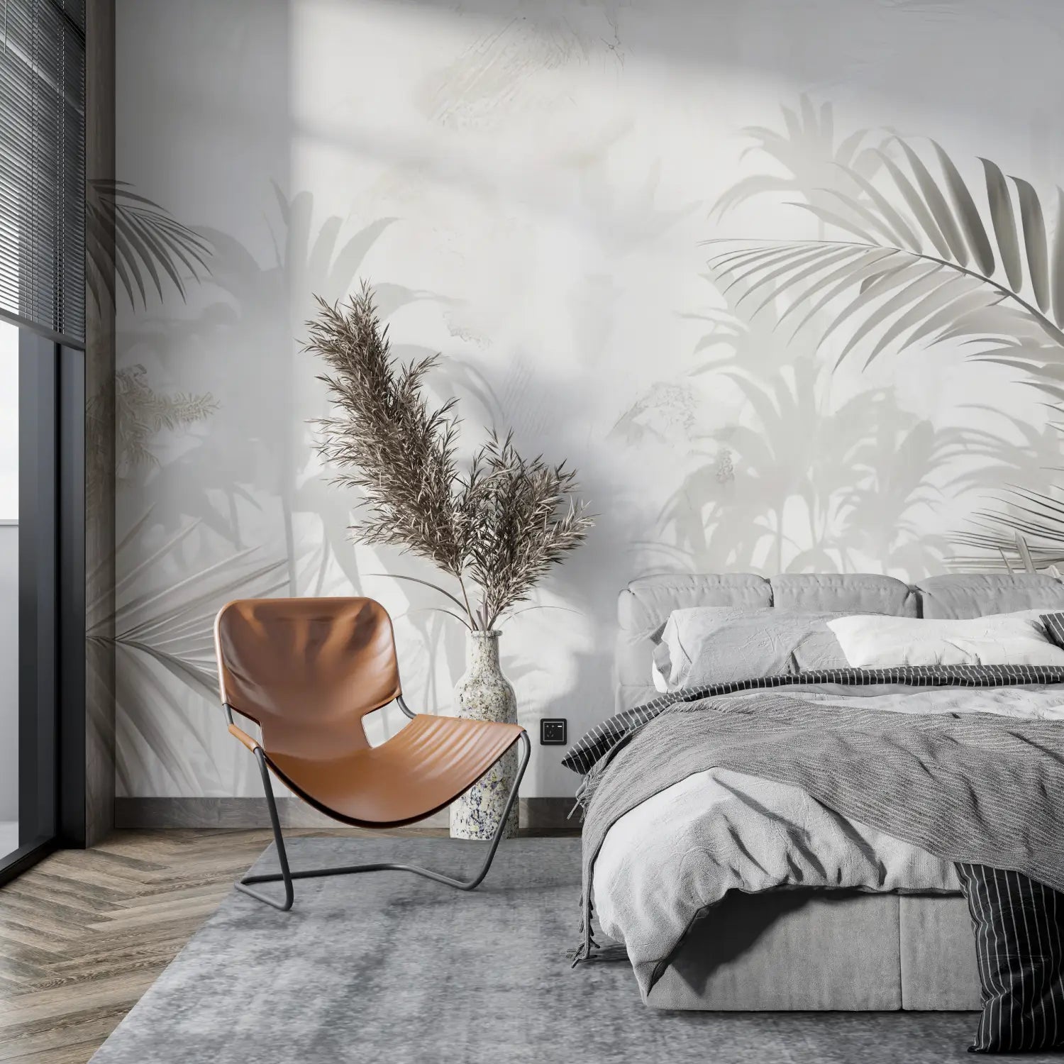 Papier Peint Tropical - Ombres Exotiques