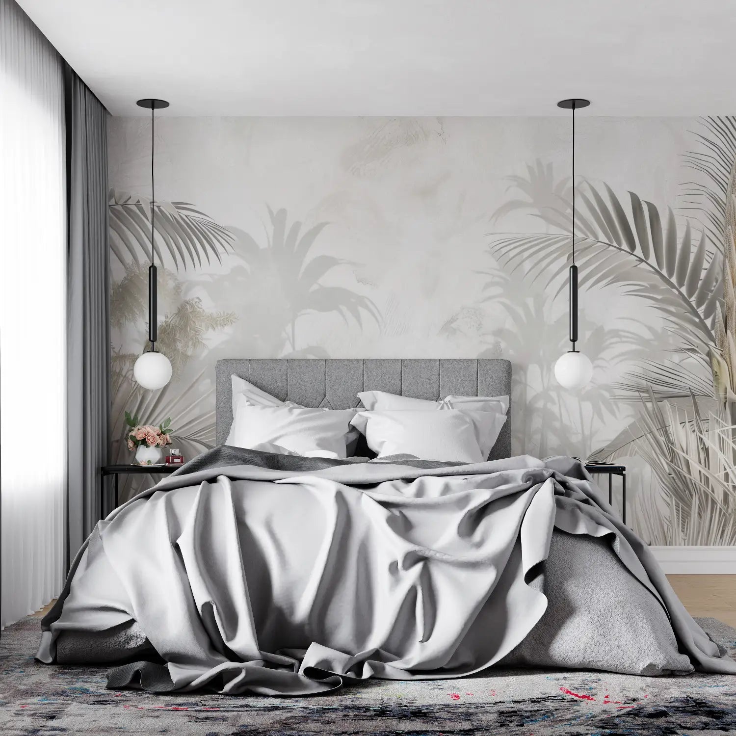 Papier Peint Tropical - Ombres Exotiques