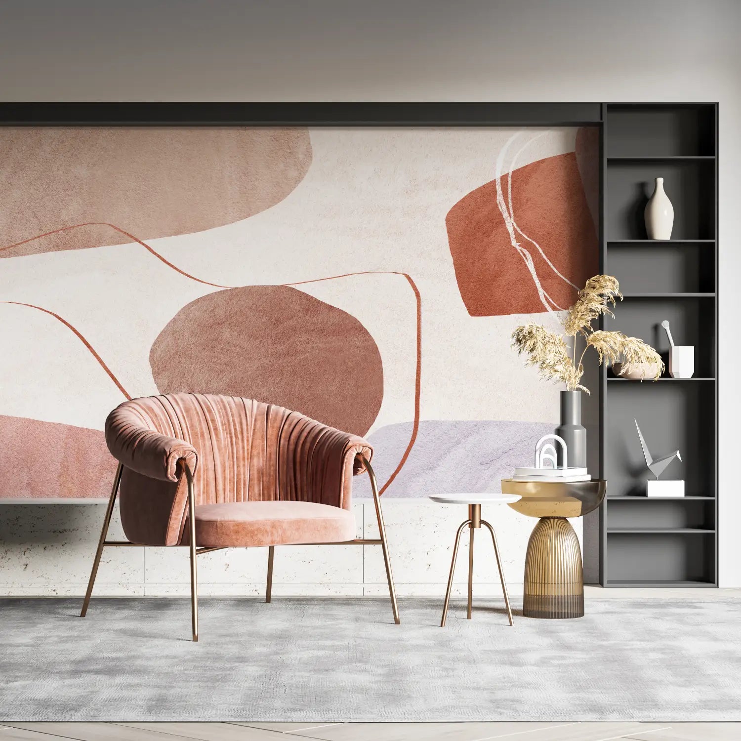 Geometric Wallpaper - Abstract Pastel Shapes