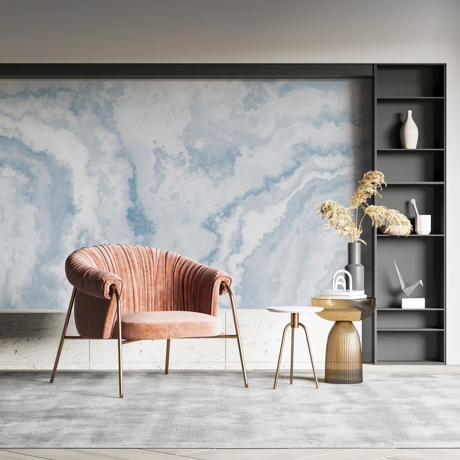 Stone Wallpaper - Glossy Marble Effect