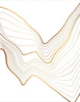 Art Deco Wallpaper – Golden Waves