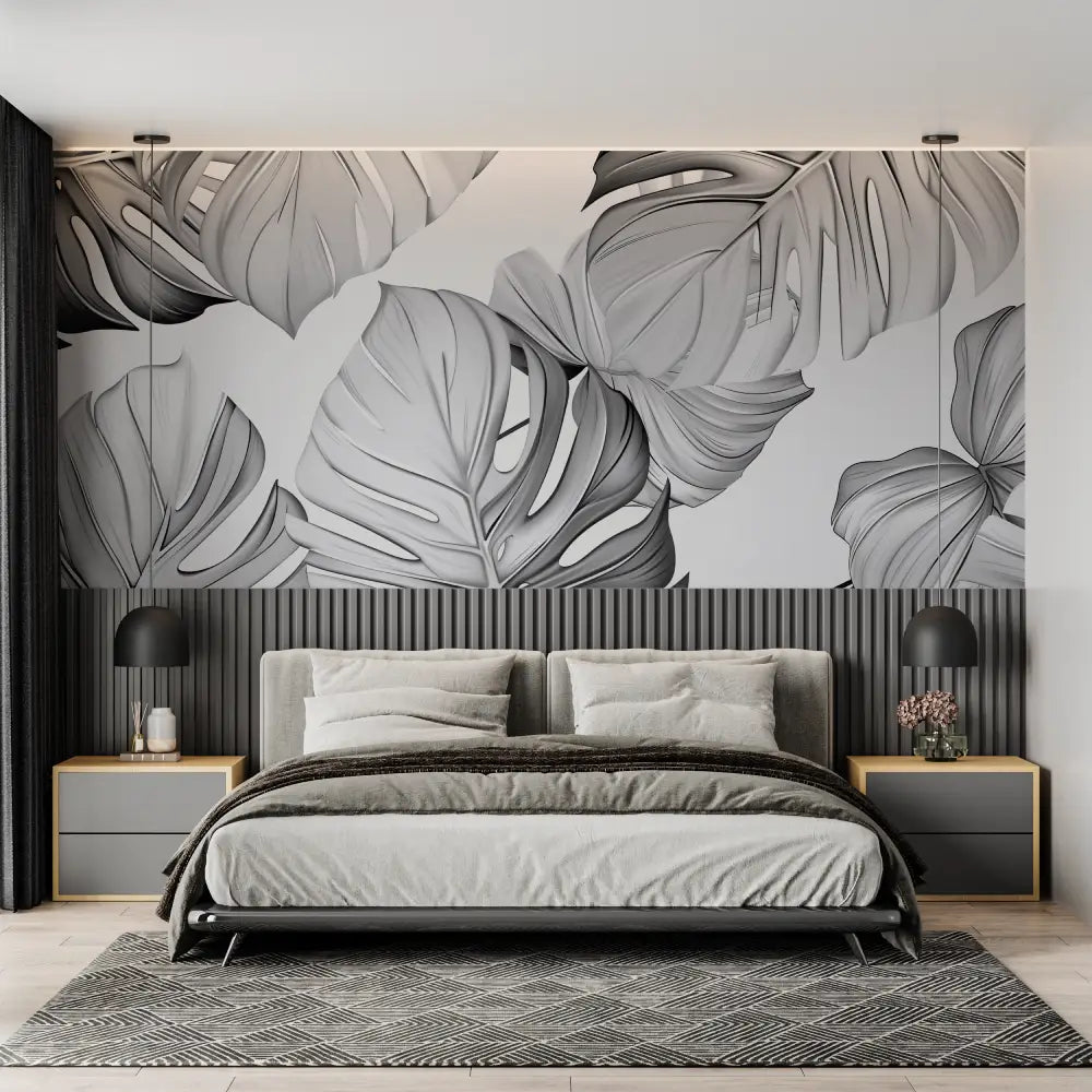 Papier Peint Feuillage - Monstera Élégant